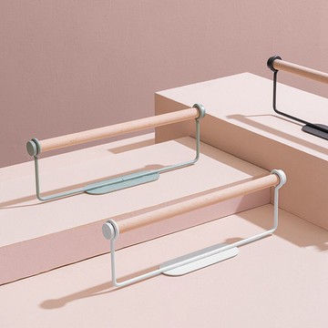 LYHOME 紙巾架 鐵藝毛巾掛架 免打孔置物架 抹布捲紙架 保鮮膜架 掛架 捲紙架 毛巾架 置物架 一字壁掛紙巾架