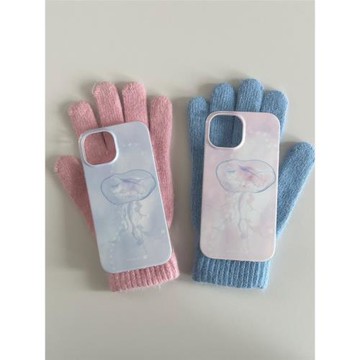 [售罄不補] No!why shop·歪店原創手機殼水母“jellyfish”雙層imd全包大孔光面殼適用于iPhone15