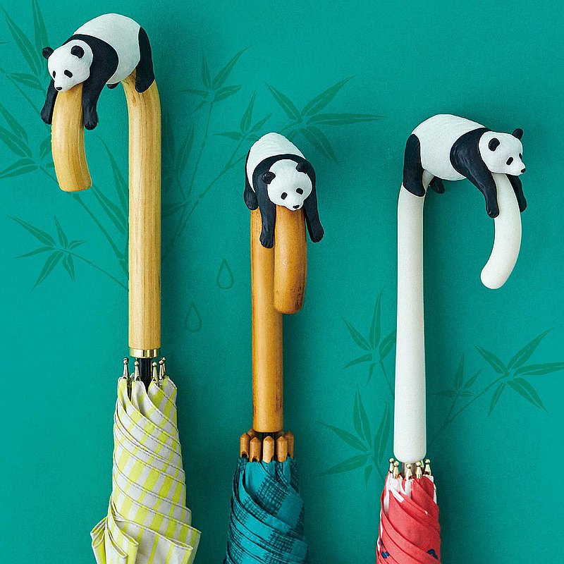 【YOU+MORE!】貓熊造型雨傘手把裝飾品 - Taipei Zoo 聯名