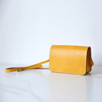 经典小方包 植鞣革真皮单肩斜挎包