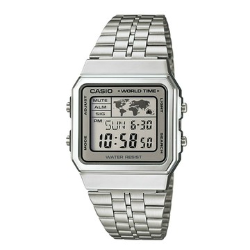 CASIO卡西歐 復古方形電子錶/A500WA-7