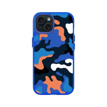 iPhone 15 Clear 激光藍 - Camouflage / 迷彩 - M1929熱帶迷彩