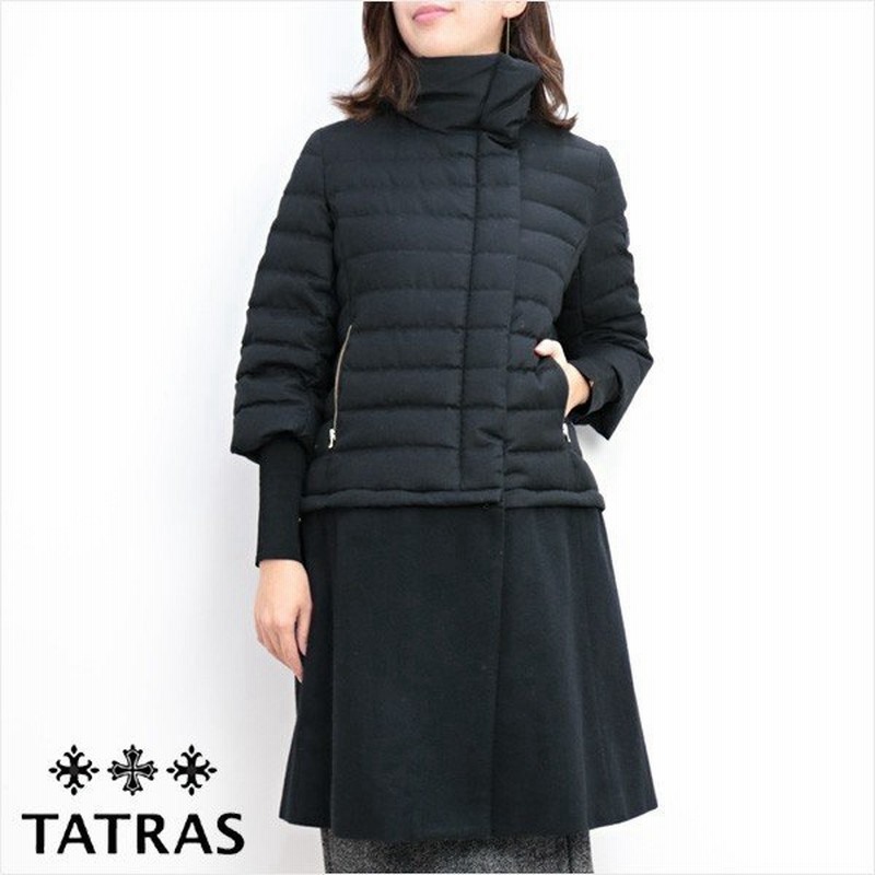 17年秋冬 タトラス Tatras レディース Morella 7分袖 2way ダウンコート ブラック Lta18a4647 19 Black 通販 Lineポイント最大0 5 Get Lineショッピング