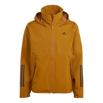 adidas Bsc 3-Stripes Rain.Rdy Jackets 'Brown'