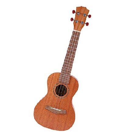 PENCHEN 21 Inch Acoustic Soprano Ukulele Kit Maany Plywood Ukelele with Gig Bag Uke Strap Spare Strings Clip-on Tuner Cleaning Cloth Capo 5pcs Cellulo