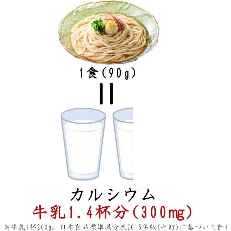 はくばく 一食分のカルシウムがとれる細うどん 180g ×5袋