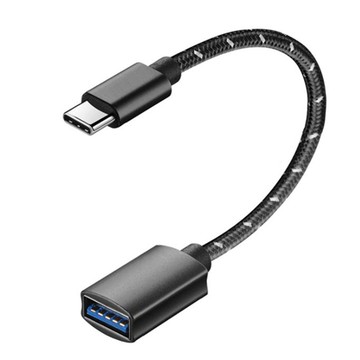 GCOMM TypeC公 轉 USB3.1母 OTG 極速資料傳輸線 黑鋁合金