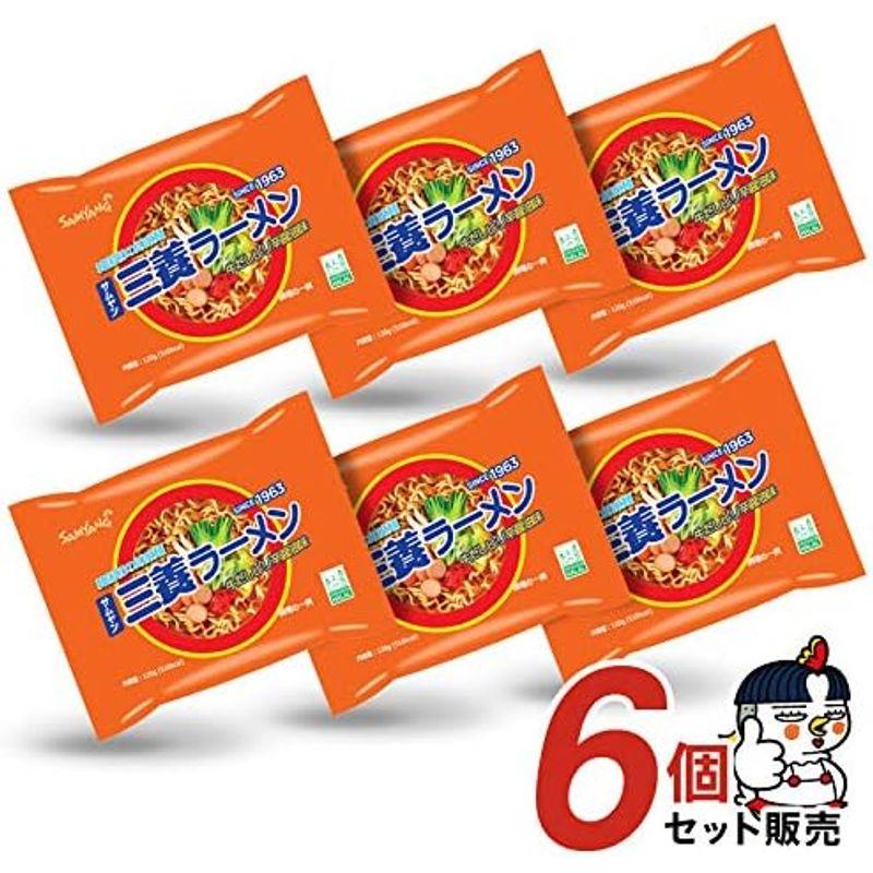 公式三養ラーメン 袋麺 牛だしピリ辛醤油味 6個セット 120g×6個