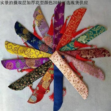 【工藝扇子收納袋】手工扇子袋 錦緞扇子袋 6寸 7寸 8寸 9寸 10寸 雙層加厚款 扇子收納包 扇套 保護袋 收納袋