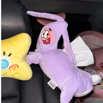 🧻WBP免運⭐海綿寶寶面紙套🧻衛生紙的家 衛生紙收納 派大星紙巾盒  可愛禮物 居家 軟裝 裝飾 車用衛生紙收納 禮物