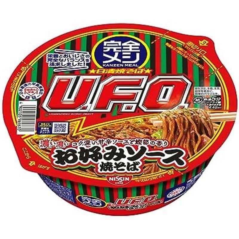 完全メシ 日清食品 日清 焼きそば 濃い濃いお好みソース焼そば 6食 たんぱく質 PFCバランス 食物繊維