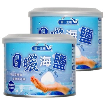 統一生機 日曬海鹽小罐  300g  2罐