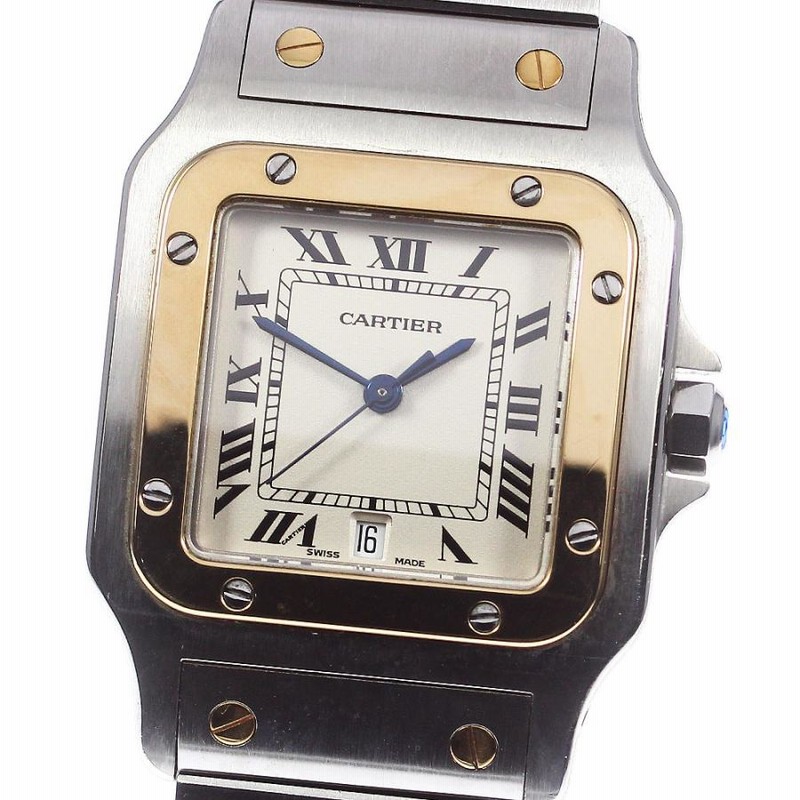 カルティエ CARTIER W20011C4 サントスガルベLM YGコンビ クォーツ メンズ 保証書付き_751244 | LINEショッピング