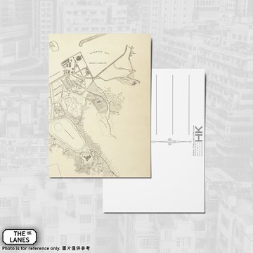A6明信片 1889年維多利亞城 四環九約地圖 E