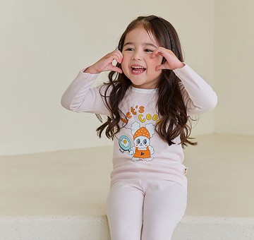兔兔自製早餐-舒棉雲柔衣長袖韓國童裝-K52409