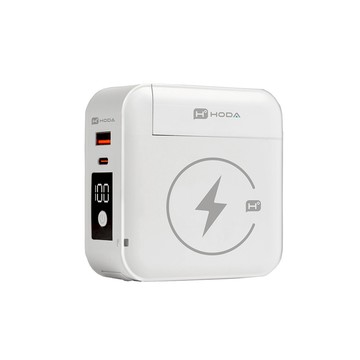 【HODA】萬磁王無線快充行動電源1000mAh - 蘋果白 公司貨