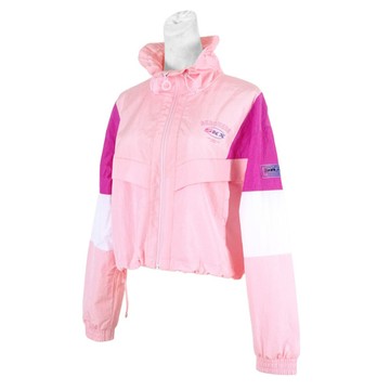 Skechers Outerwear [L121W039-0093] 女 外套 短版 立領 防風 薄款 兩側口袋 粉紅