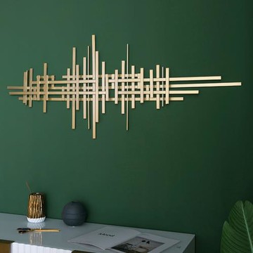 北歐現代輕奢風客廳墻面裝飾臥室創意鐵藝墻壁掛件餐廳墻上壁飾