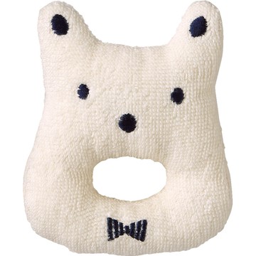 日本 Combi - mini系列-日本有機棉今治手搖鈴-藍 (F (9.5*8.5cm))