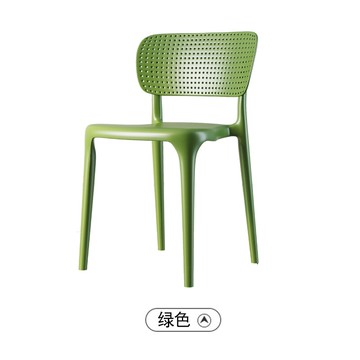 北歐風繽紛餐椅 塑膠椅 室外椅 北歐塑料餐椅家用簡約易凳子靠背書桌洽談椅網紅餐廳餐桌椅子ins『xy3905』