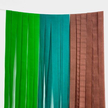 All That Party 三重派對彩帶30公尺套組  叢林主題 綠色  2套