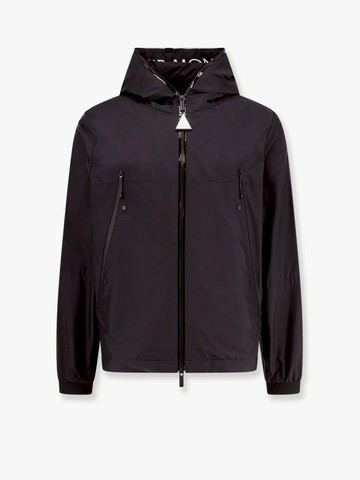 Junichi matt black jacket with logo print - MONCLER - gender_Man