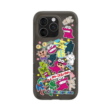 iPhone 16 Pro AirX 本質黑 - 蠟筆小新 Crayon Shinchan - 蠟筆小新經典拼貼款