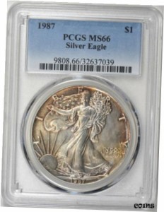 アンティークコイン コイン 金貨 銀貨 Silver Eagle PCGS MS66 ASE Coin Bullion