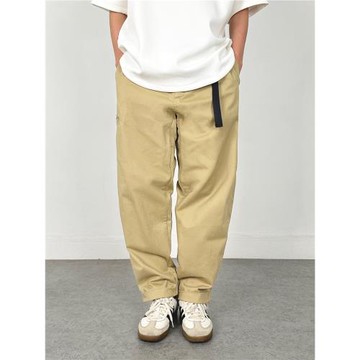 25SS 日系工裝高密棉質重磅百搭通勤腰帶寬松廓形微錐chino休閑褲