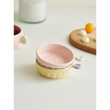 肆月單耳小碟子火鍋蘸料碟干碟家用備菜盤味碟調味碟醬料碟小料碟