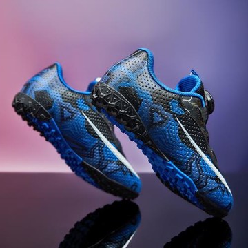 回力兒童鴛鴦足球鞋男童2025新款旋紐扣防滑中小學生比賽訓練專用