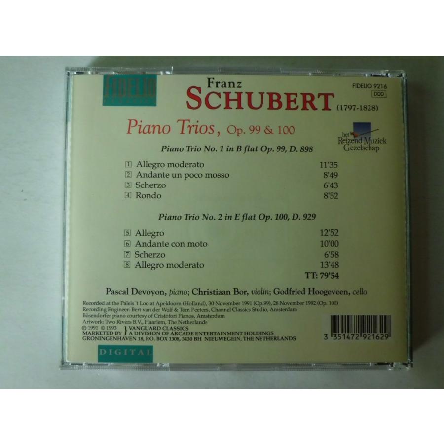 Schubert   Piano Trios  No.1    Pascal Devoyon, etc.    CD