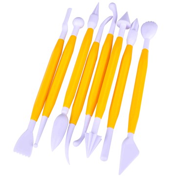 8件套翻糖雕刻組工具烘焙器具/翻糖蛋糕模具雕刻刀蛋糕塑形筆器具