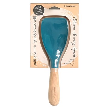 SUNCRAFT 川嶋 北歐風矽膠刮鏟 耐熱200度  藍色  1支