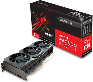 [4美國直購] Sapphire 21323-01-20G AMD Radeon RX 7900 XT Gaming Graphics Card with 20GB GDDR6, AMD RDNA 3, Black