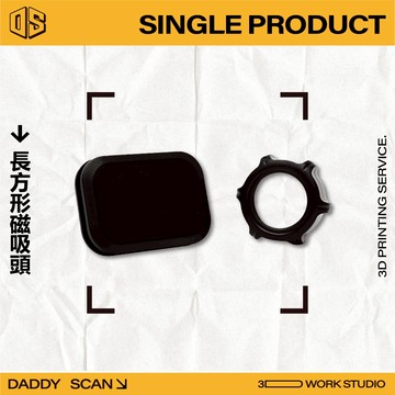【老爸印印】方形磁吸手機座 適用轉接於17MM球頭 支架 車用 手機架 磁吸 專用 車用 配件