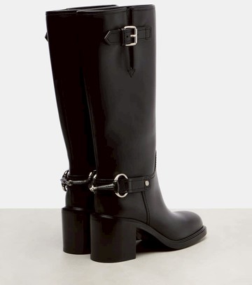 Gucci Horsebit leather knee-high boots