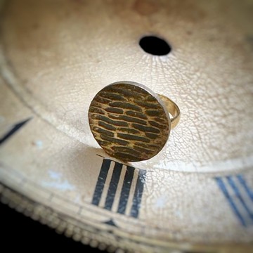 法國60年代 Vintage 古董戒指 wood