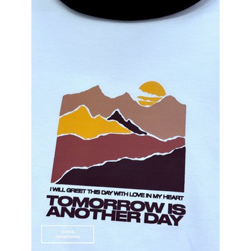 『新品上市』重磅落日山嵐短T(NOF25038191)-白