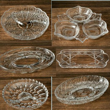 水晶玻璃水干果盤子歐式分格隔小精致拼盤客廳創意家用現代茶幾