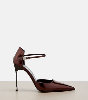 Gucci Bombshell metallic leather pumps