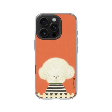 iPhone 16 Pro Clear Case（相機按鈕） 透明 - Seungyoun Kim - 穿條紋T的小狗
