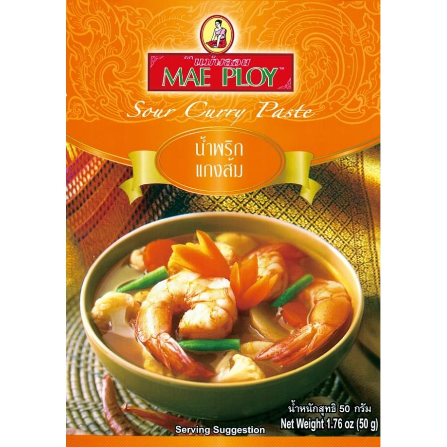 カレー MAE PLOY タイ料理 サワーカレーペースト 50g 〔MAE PLOY〕 タイカレー 料理の素 インド レトルト