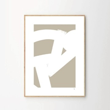 丹麥藝術掛畫｜Nord Projects | That moment - 楓木色鋁框