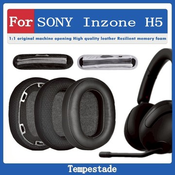 適用於 for Sony INZONE H5 耳罩 耳機套 耳機罩 耳套 頭戴式耳機保護套 耳墊 替換配件 頭梁墊 海綿