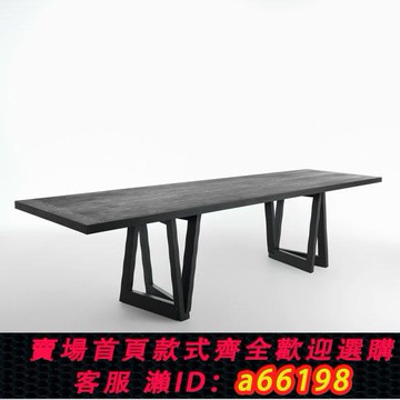 【台灣公司 可開發票】現代簡約實木會議桌長桌簡約現代長方形辦公桌商務洽談桌長條桌