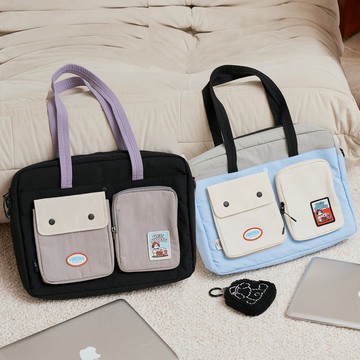 Pumzika原創單肩斜挎電腦包13/14/15.6/16吋筆記本收納包課本包