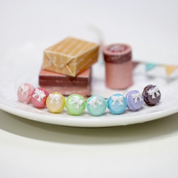 袖珍珠光馬卡龍耳環套組 Miniature Pearl Macaron Earring Set
