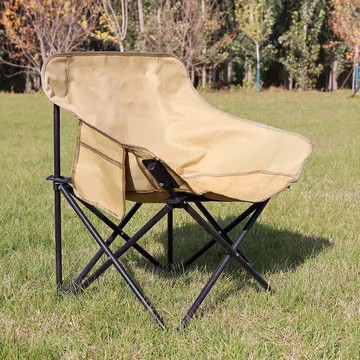 437 免組裝折疊椅  露營椅 月亮椅 折疊椅 戶外椅 休閒椅 登山椅 沙灘椅 免運 現貨【Q11/4】