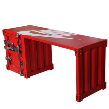 公司貨 免運 LOFT工業風辦公桌家具集裝箱茶幾長方形小戶型個性創意家用復古櫃 快速發貨